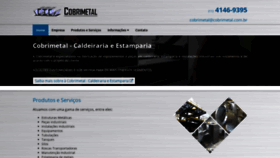 What Cobrimetal.com.br website looked like in 2019 (4 years ago)