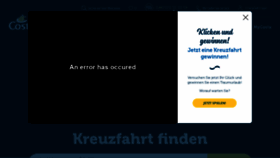 What Costakreuzfahrten.de website looked like in 2019 (4 years ago)