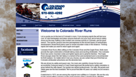 What Coloradoriverruns.com website looked like in 2019 (4 years ago)
