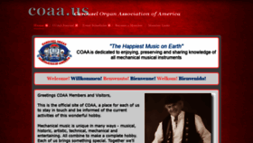What Coaa.us website looked like in 2019 (4 years ago)