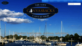 What Canvasbacks.biz website looked like in 2019 (4 years ago)