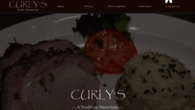 What Curlysfamilyrestaurant.com website looked like in 2019 (4 years ago)