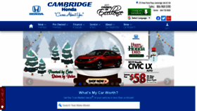 What Cambridgehonda.com website looked like in 2019 (4 years ago)