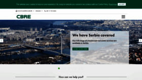 What Cbre.rs website looked like in 2019 (4 years ago)