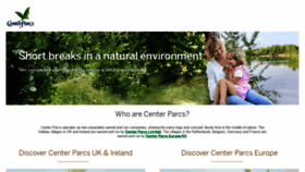 What Centerparcs.com website looked like in 2019 (4 years ago)