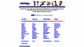 What Classreport.org website looked like in 2019 (4 years ago)