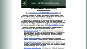 What Catholicscouting.org website looked like in 2019 (4 years ago)