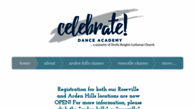 What Celebratedanceacademy.com website looked like in 2019 (4 years ago)