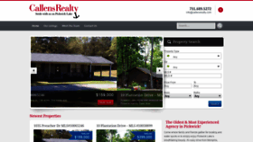 What Callensrealty.com website looked like in 2019 (4 years ago)