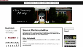 What Cliftoncomlib.org website looked like in 2019 (4 years ago)