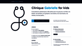 What Cliniquegabrielle.be website looked like in 2019 (4 years ago)