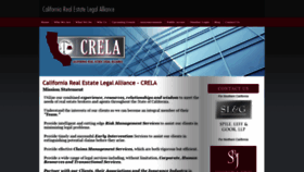 What Crela-law.com website looked like in 2019 (4 years ago)