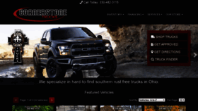 What Cornerstonetrucks.com website looked like in 2019 (4 years ago)