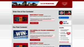 What Cooppromotions.com website looked like in 2019 (5 years ago)