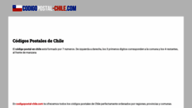 What Codigopostal-chile.com website looked like in 2019 (4 years ago)