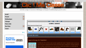 What Clicmaclasse.fr website looked like in 2019 (4 years ago)