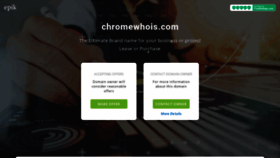 What Chromewhois.com website looked like in 2019 (4 years ago)