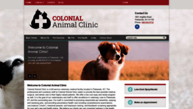What Colonialanimalclinic.com website looked like in 2019 (4 years ago)