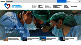 What Cirujanosdelcorazon.es website looked like in 2019 (4 years ago)