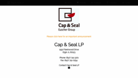 What Capseal.com website looked like in 2019 (4 years ago)