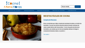What Cocinaabuenashoras.com website looked like in 2019 (4 years ago)