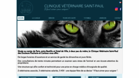 What Clinique-veterinaire-paris-saint-paul.fr website looked like in 2019 (4 years ago)