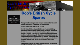 What Cobsbritishcyclespares.com website looked like in 2019 (4 years ago)