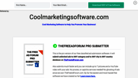 What Coolmarketingsoftware.com website looked like in 2019 (4 years ago)