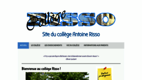 What College-risso-nice.fr website looked like in 2019 (4 years ago)