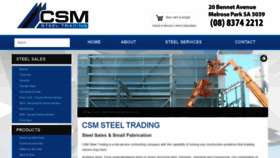 What Csmsteel.com.au website looked like in 2019 (4 years ago)