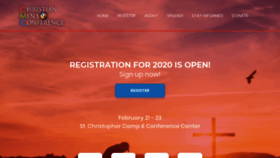 What Christianmensconference.org website looked like in 2019 (4 years ago)