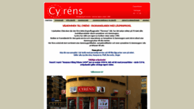What Cyrens.se website looked like in 2019 (4 years ago)