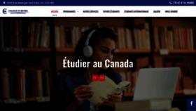 What Collegest-michel.ca website looked like in 2019 (4 years ago)
