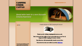 What Campingundercanvas.co.uk website looked like in 2019 (4 years ago)