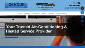 What Coolingandheatingnc.com website looked like in 2019 (4 years ago)