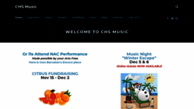 What Chsmusic.ca website looked like in 2019 (4 years ago)