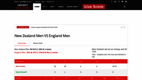 What Cricketlivescore.co.uk website looked like in 2019 (4 years ago)