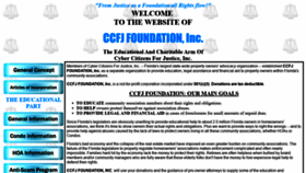 What Ccfjfoundation.net website looked like in 2019 (4 years ago)