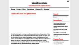 What Ciscouserguide.com website looked like in 2019 (4 years ago)