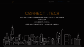 What Connect.tech website looked like in 2019 (4 years ago)