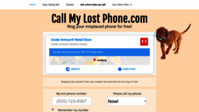 What Callmylostphone.com website looked like in 2019 (4 years ago)