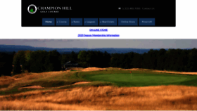 What Championhill.com website looked like in 2019 (4 years ago)