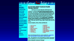 What Currentpainrelief.com website looked like in 2019 (4 years ago)