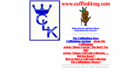 What Cufflinkking.com website looked like in 2019 (4 years ago)