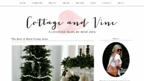 What Cottageandvine.net website looked like in 2019 (4 years ago)