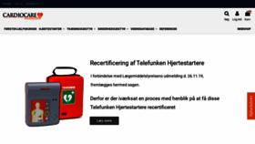 What Cardiocare.dk website looked like in 2019 (4 years ago)
