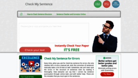 What Checkmysentence.com website looked like in 2019 (4 years ago)