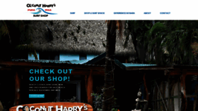 What Coconutharrys.com website looked like in 2019 (4 years ago)