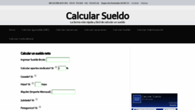 What Calcularsueldo.com.ar website looked like in 2019 (4 years ago)