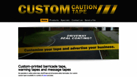 What Customcautiontape.com website looked like in 2019 (4 years ago)